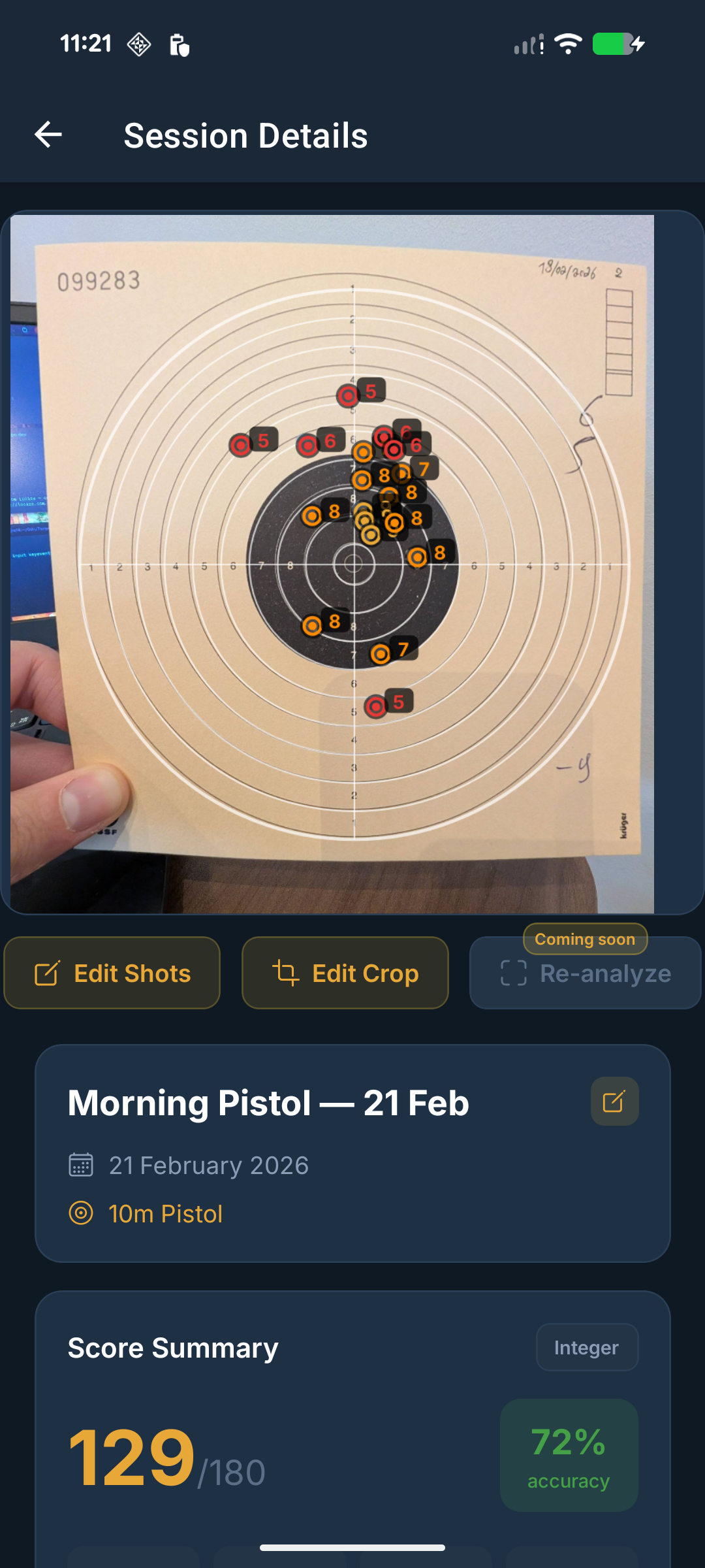 Step 2: App analyzes and scores