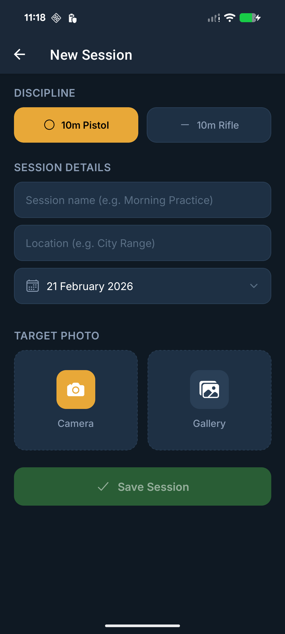 TargetLog session detail